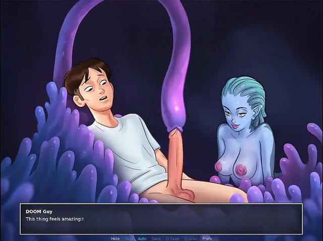 Watch me Fuck Mermaid as the Principal punishes me for my naughty dreams in Summertime Saga