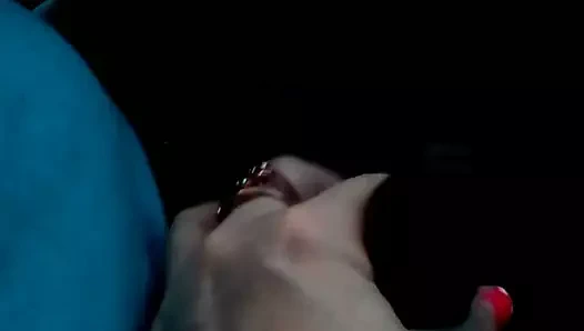 Yolda seyir halindeyken babamın sikiyle oynuyoruz