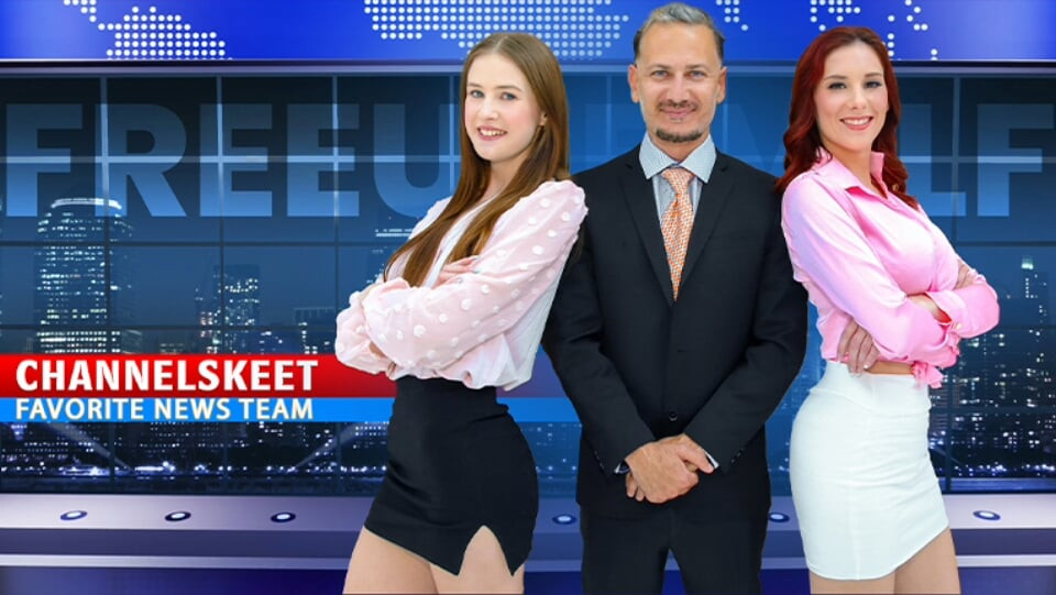 Channelskeet son dakika haberi - erkek haber spikeri serbestçe sikişiyor kızıl saçlı iş arkadaşını ve 18 yaşındaki protestocu