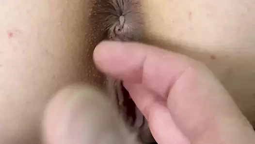 Jane wird doggy position gefingert