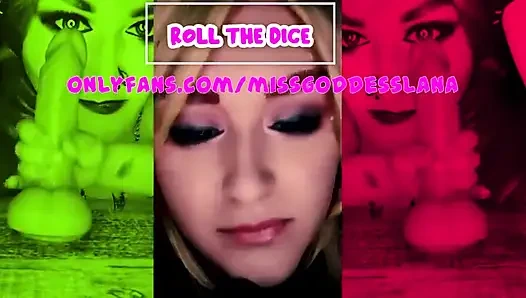 Çevrimiçi oyun benimle zarları atarak dildonuzu em