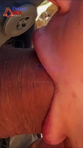 Deep throat tasting in public