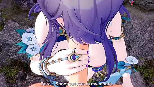 Lauma ateşli oral seks - Genshin Impact