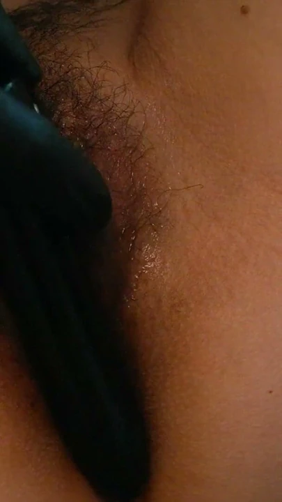 milf gets orgasm by gloved husband, pussy oil fingering | Clip 1