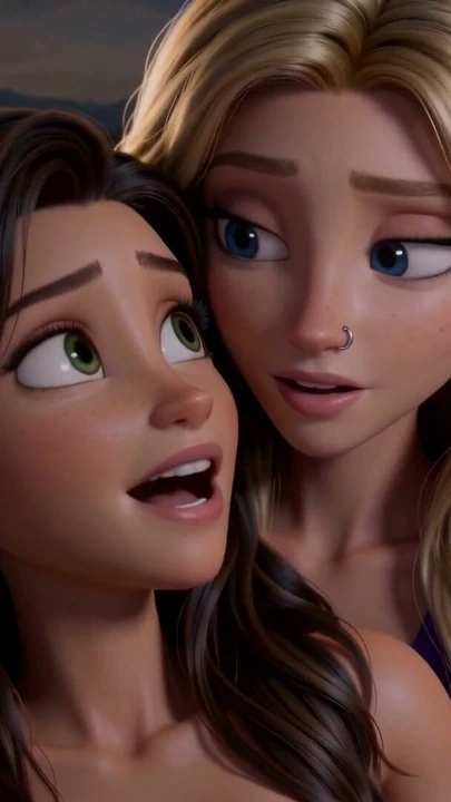 Nora Comforts Elara - 3D Animasyonlu Lezbiyen Romantizm | Klip 2
