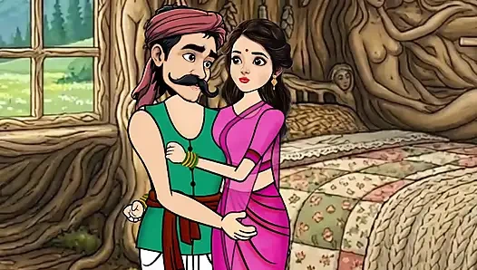 Both Anjali and Coconut Wala have sex with big cocks in their bedroom.