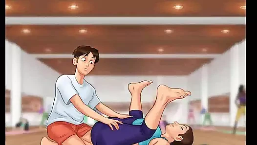 Yaz mevsimi efsanesi: yoga orta yaşlı seksi kadın bölüm 93