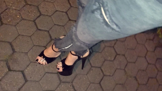 Crossdressing - Stripper Heels and Skinnt Jeans