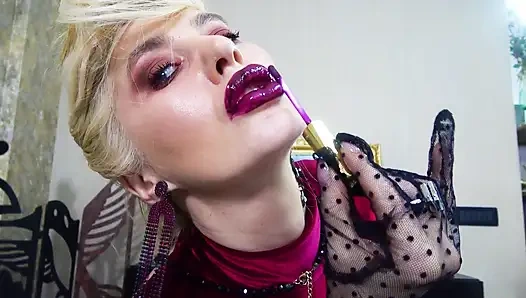 enslaved by  lipstick  kisses