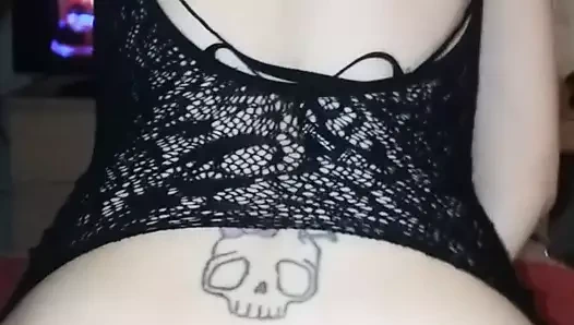 Seksi latin kız arkadaş geri at o