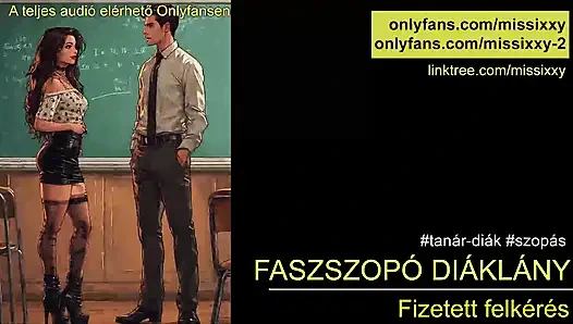 Yarak emen kız öğrenci - Macarca ses