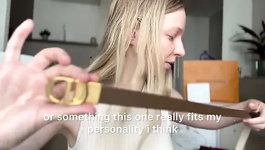 Findom luxury alışveriş vurgun 12k $ ağır boşaltma