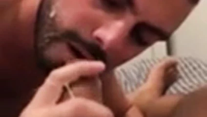 Daddy's monster cock is cumming