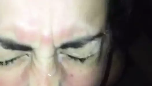 Gagging üzerinde benim çük için yüz