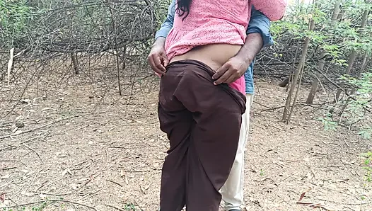 Housewife hot doggy in outdoor