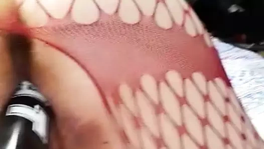 Thelady yeni beyzbol sopasını deniyor