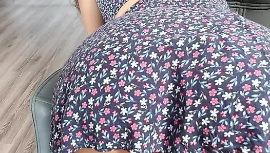 Kısa elbiseli büyük götlü domaltma