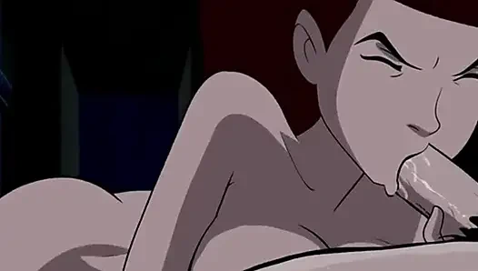 Seksi ateşli figür Gwen sakso çekiyor