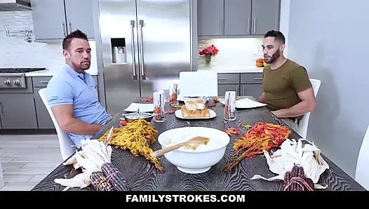 Army Boy Shares His Stepmoms Pussy on Thanksgiving