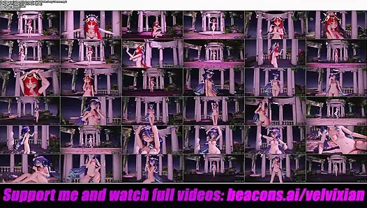 Genshin impact - tam çıplak seksi dans (3 boyutlu hentai)