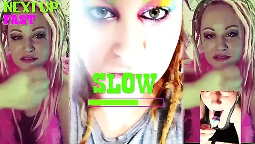 İkinci bir ekrana sakso pornosu koy ve Tanrıça Lana ile birlikte takip et