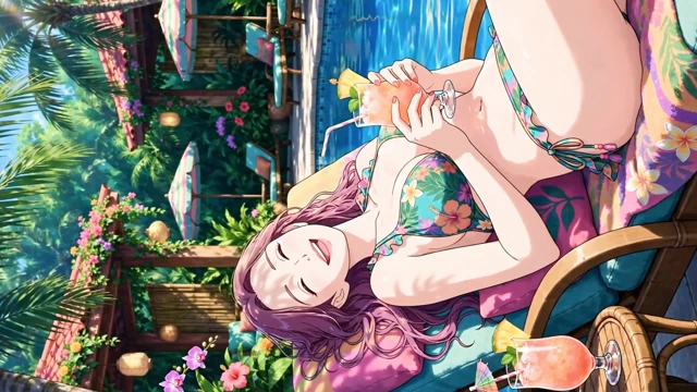 Güzel Anime Kızlarının Neşeli Günleri: Yaz Cenneti 3D Anime AI-Generated