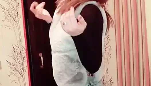 Aze tik tok kız külotlu çorap ayak