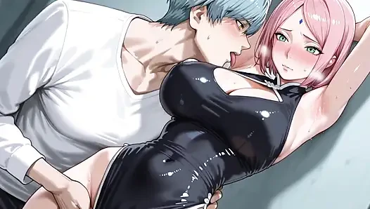 Amai Mask (opm) x sakura (naruto)