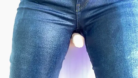 Rubbing Dick with My Jean Part 2