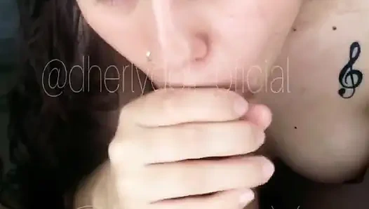 My Sister-in-law Sucks My Cock Gently with Her Wet Mouth