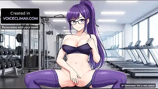 Une femme de gym sexy vous humillat et se moque des échecs d’entraînements à la salle de sport et vous donne des ordres femdom et des instructions de branlette