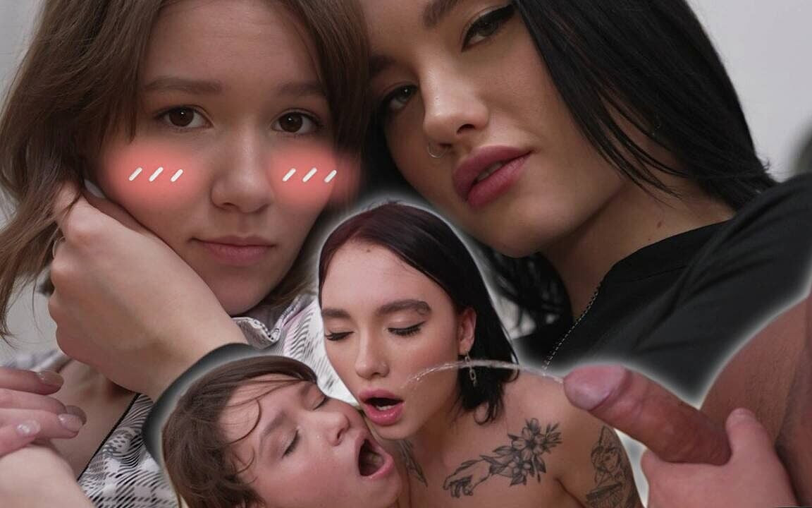 Üvey kız kardeşleri kızdırdım ve anal seks yaptım