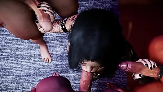 Gotik delikler için grup seks