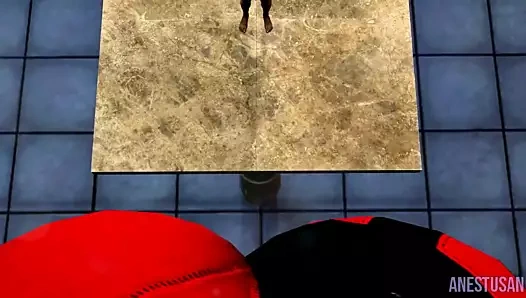 Dev harley quinn popo boğmak