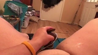 Beyaz kız fışkırtma ile siyah horoz