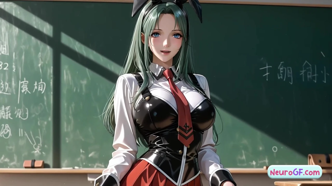 Busty AI college hottie in class pulls you into hot deep sex