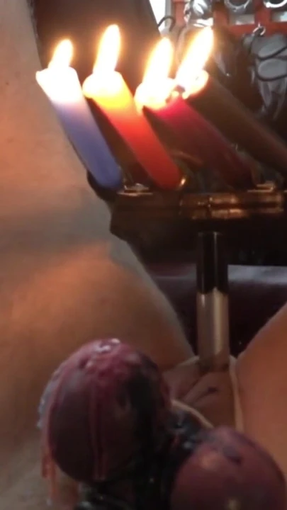 Dominatrix lady diva cane tarafından ters ateşli ağda cbt | Klip 1