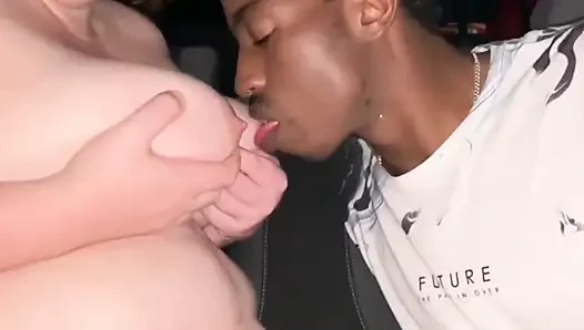 Hubby Kissing Licking My Nipples