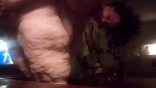 Seksi harika kadın ve çok seksi büyük bir vücuda sahip