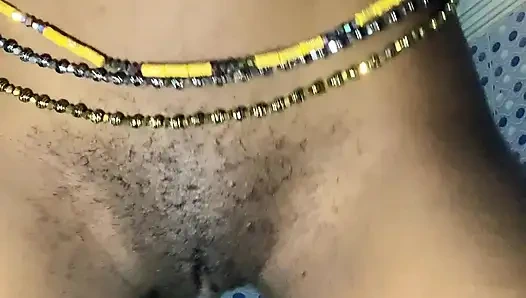 Ateşli zenci bebek önden ve arkadan görünüm bakış açısı yakın çekim