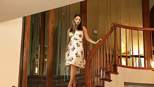 Aurora Snow kalın bir siyah yarağı amına ve götüne sokuyor