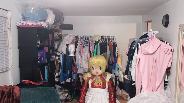 Kigurumi katmanlı nefes alma cosplay holografik pvc plastik elbise