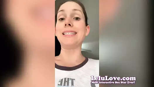 Lelu love- vlog: lateks şort işiyor yakın çekimler mastürbasyon