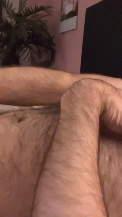 Handsome daddy gets horny before bed and needs to handle his boner | Clip 2