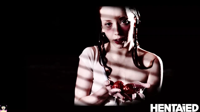 Хентай - миниатюрная рыжая выбрасывает яйца и трахается с инопланетянами