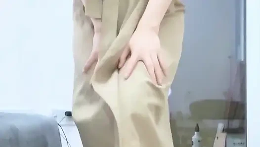 İpek çoraplar üzerinde amını sik