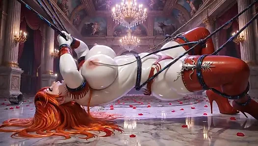 3D Hentai Cowgirl Doll - Smart Ropes Control & Float Ahegao