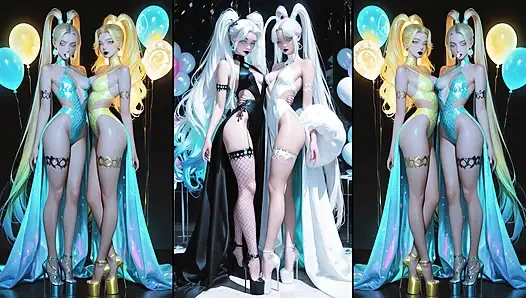 Animeler boşalıyor, öpüşüyor ve yutuyor