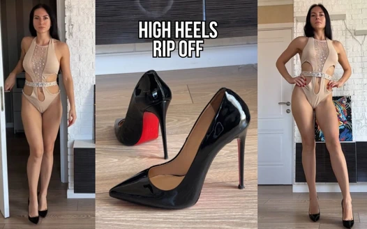 Yüksek topuklu ayakkabılar yırtıyor