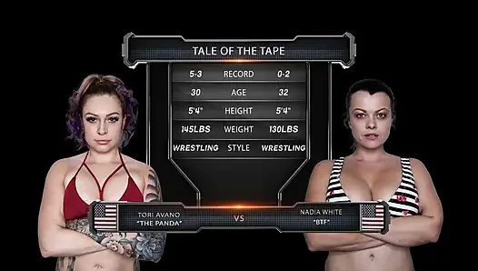 Nadia White vs Tori Avano kadın güreşi